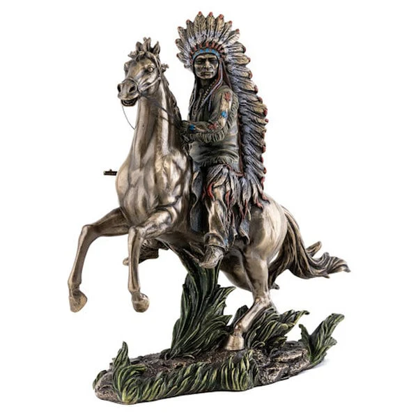 Chief Sitting Bull on Horseback Statue - Image 2