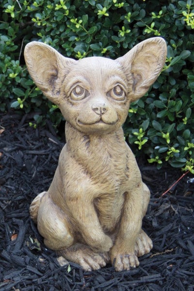Chihuahua Puppy Dog Garden Sculpture