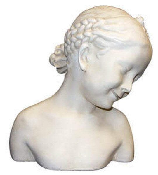 Child With Braids - Smiling Girl Bust