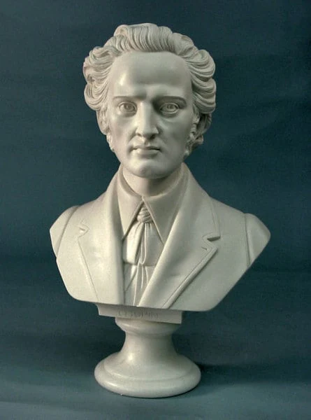 Chopin Frederick Bust 13" High