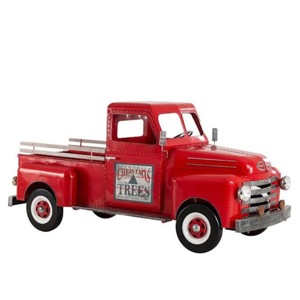 Christmas Red Truck Pickup Display Sculpture - Image 6