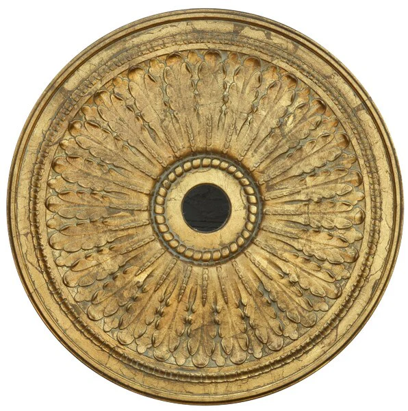 Classic Gilt Chandelier Ceiling Medallion 28 Inch