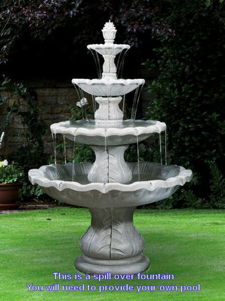 Classical Finial Spill Over Fountain For Your Pool