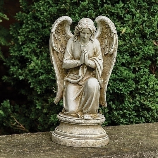 Classical Praying Angel Kneeling Statue 17.5" High