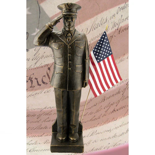 American Soldier Saluting Coast Guard Statue 30" High