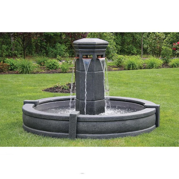 Column Volterra Fountain with 6' Surround Pool 57" High
