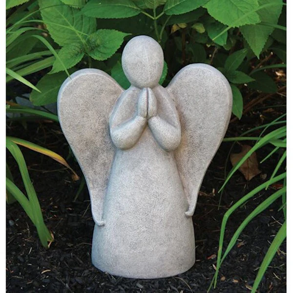 Contemporary Angel Cement 16" High