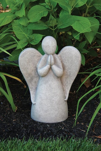 Contemporary Angel Cement 16" High - Image 2