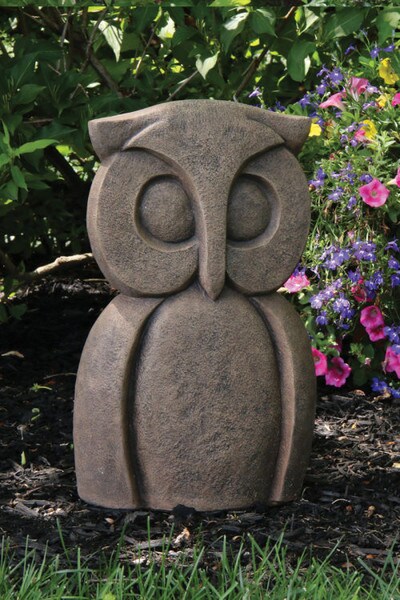 Contemporary Owl Sculpture 16" High