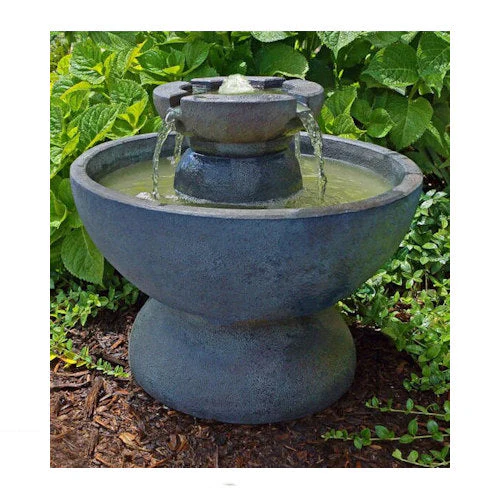 Copa Garden Fountain with Light 21" Round