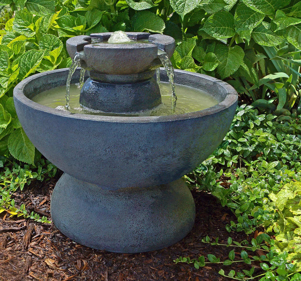 Copa Garden Fountain with Light 21" Round - Image 2