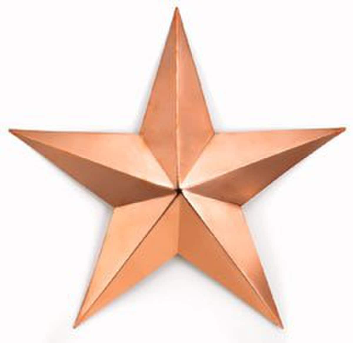 Copper Barn Star Wall Sculpture 15" H