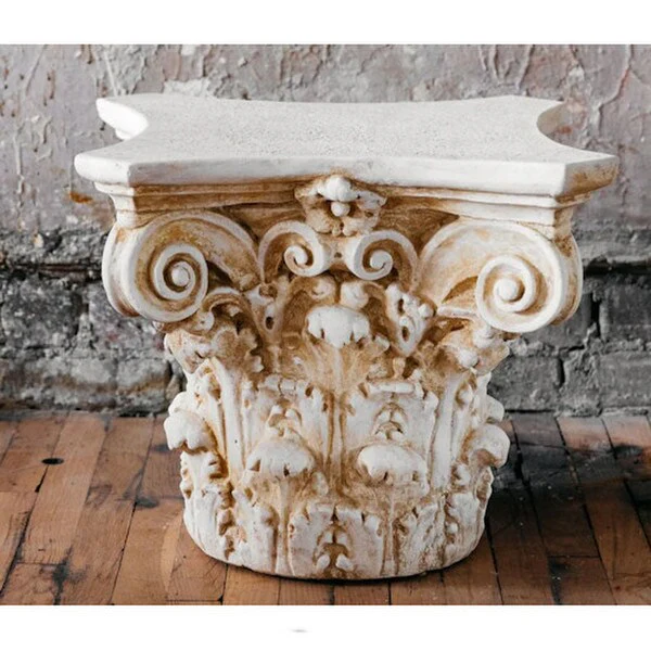 Corinthian Capital Cocktail Table Base 19" High