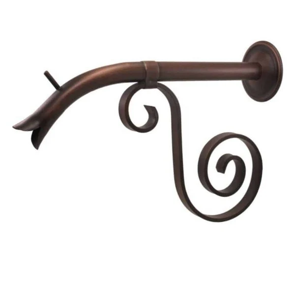 Courtyard Spout – Copper Water Emitter with Florentine Bracket - Image 3
