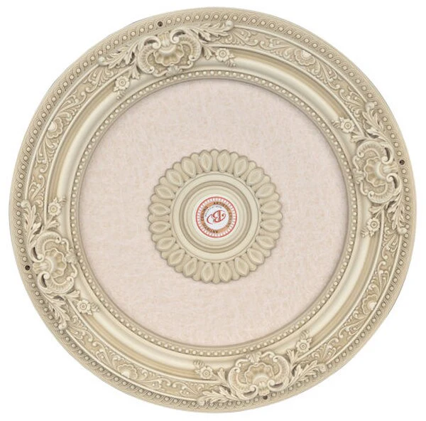Cream French Round Ceiling Medallion 24 Inch