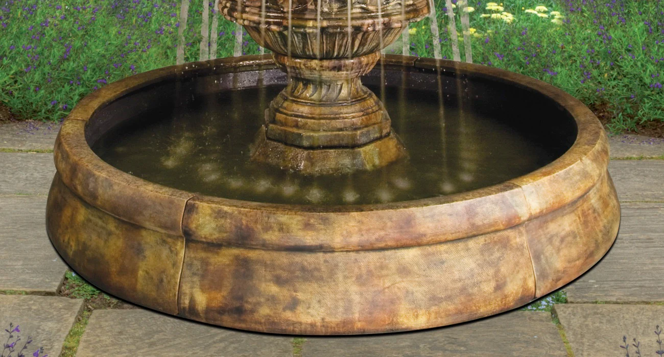 Crested Surround Pool for Custom Fountains 88" Diameter - Image 2