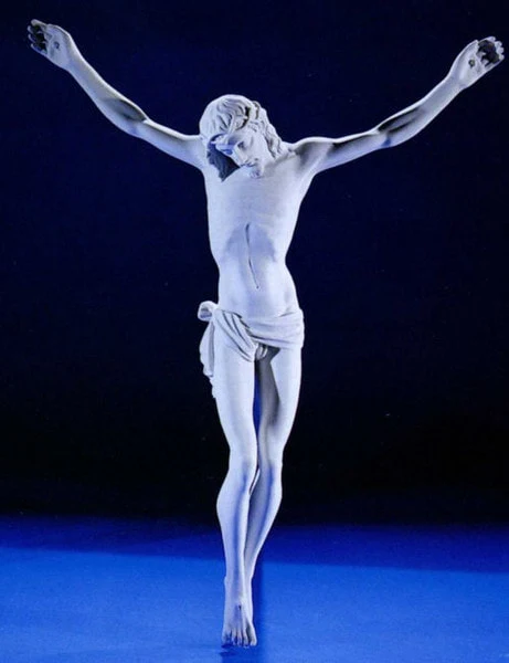 Crucifixion Plaque Corpus 31.5" High - Image 2