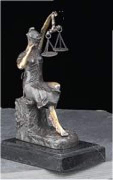 Crying Justice Lady Justice Sculpture 8"