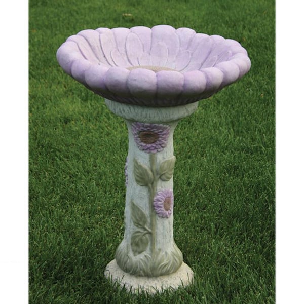 Dahlia Bird Bath 29" High