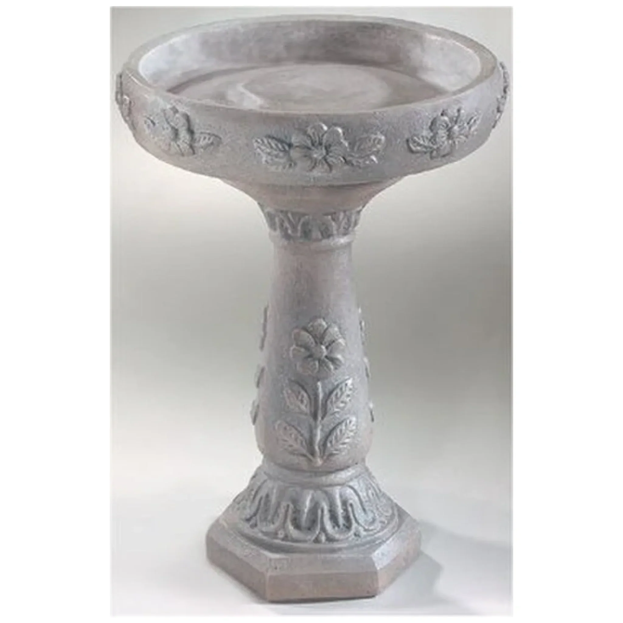 Daisy Bird Bath 27" High