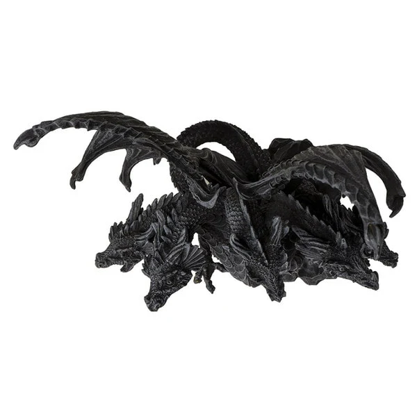 Dark Hydra Four Headed Dragon Statue - Image 3