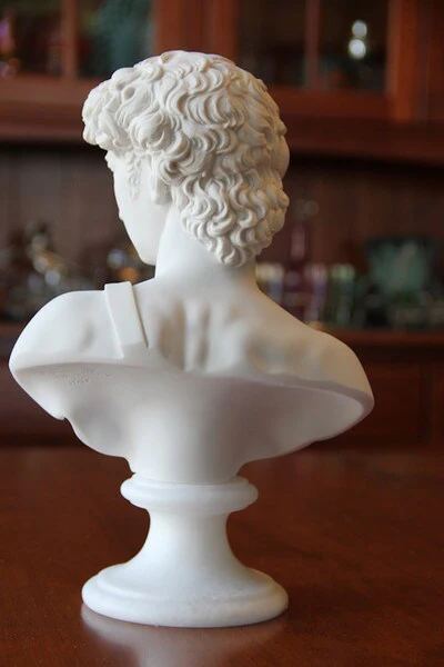 David Bust By Michelangelo 11" High Sculpture - Image 3