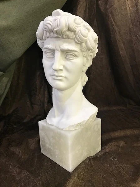 David Bust By Michelangelo Statue 15" High - Image 2