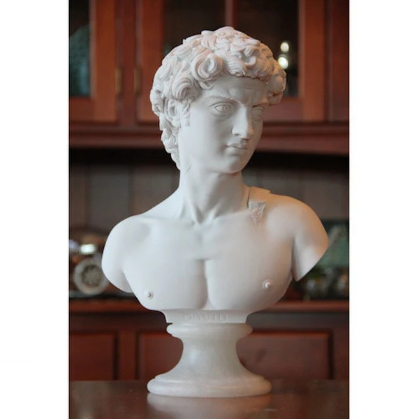 David Bust By Michelangelo 14" High