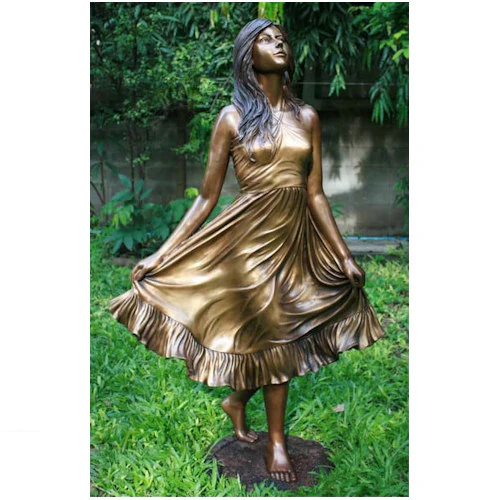 Debutant Girl Garden Bronze Sculpture - Image 2