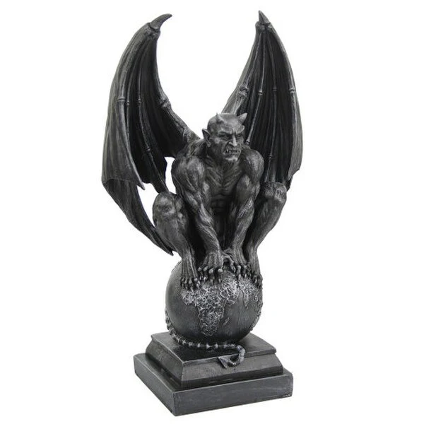 Devil Horned Gargoyle Sculpture