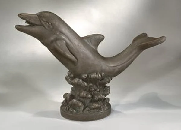 Dolphin Riding On Wave Plumbed Feature - Image 3