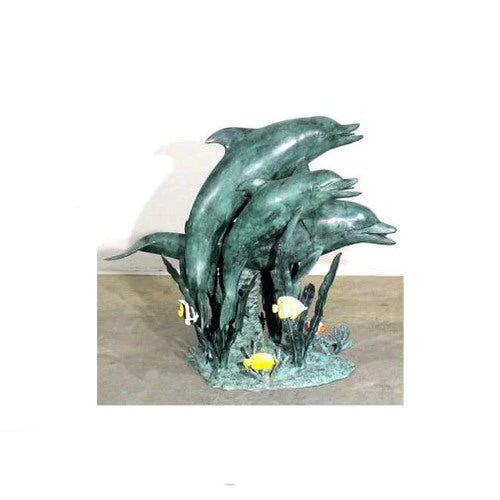 Dolphins In Reef Water Feature Fountain