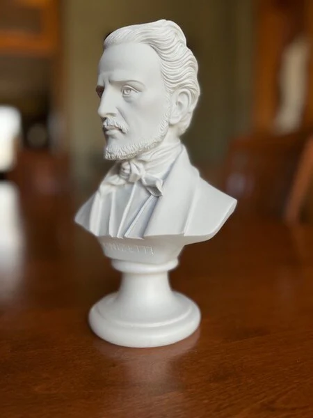 Donizetti Italian Composer Bust Marble Statue - Image 4