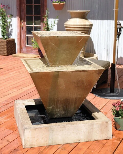 Double Oblique Fountain 50" High