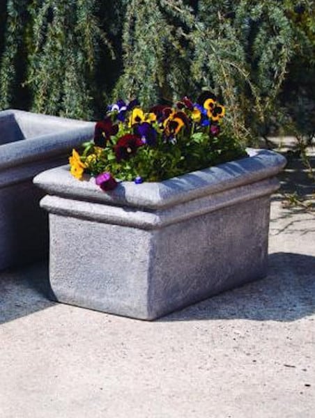 Double Rim Rectangle Box Planter 24"