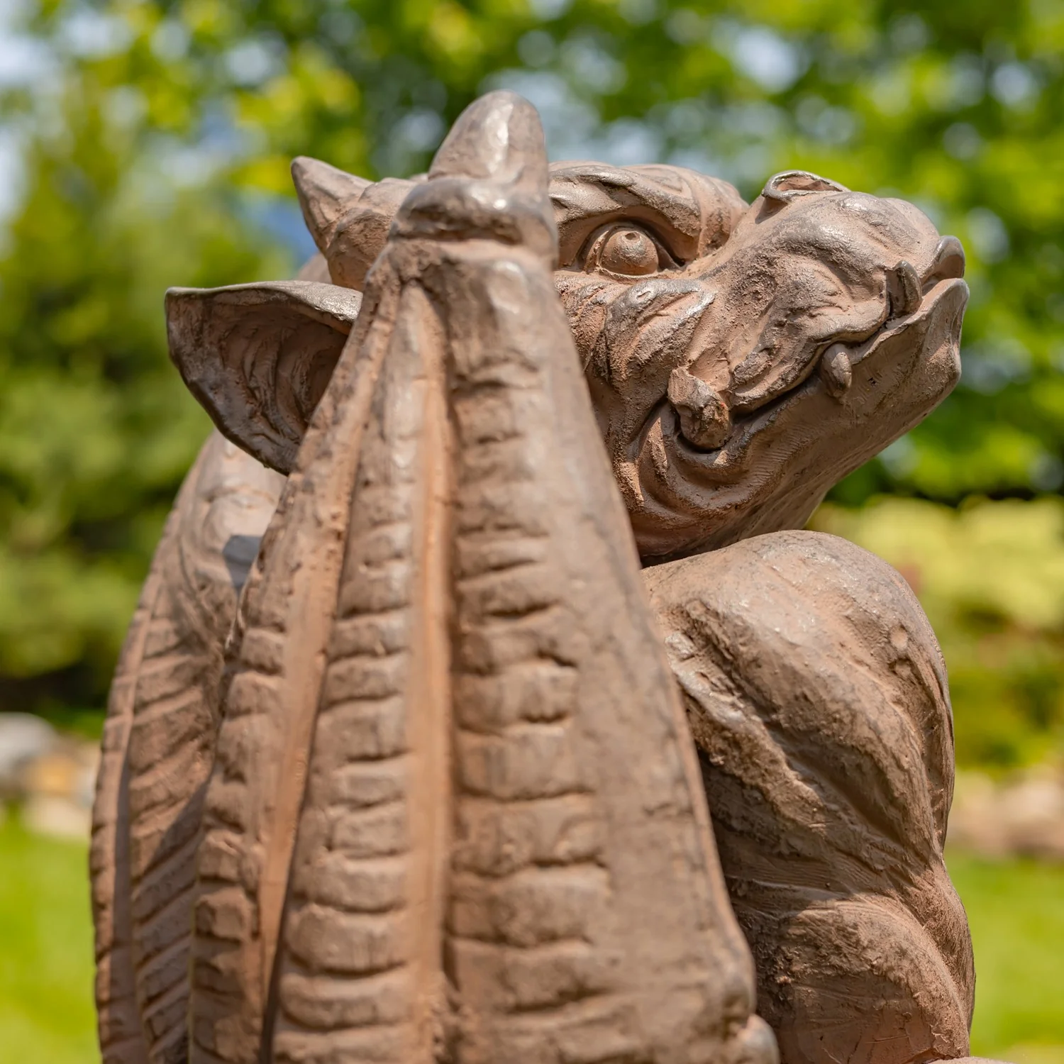 Draga Watcher Gargoyles Statues – Set of Two 28" Tall - Image 6