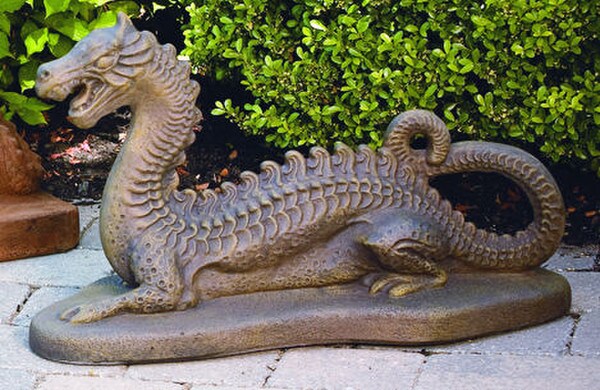Ancient Keeper Dragon Garden Statue 16" High - Image 3