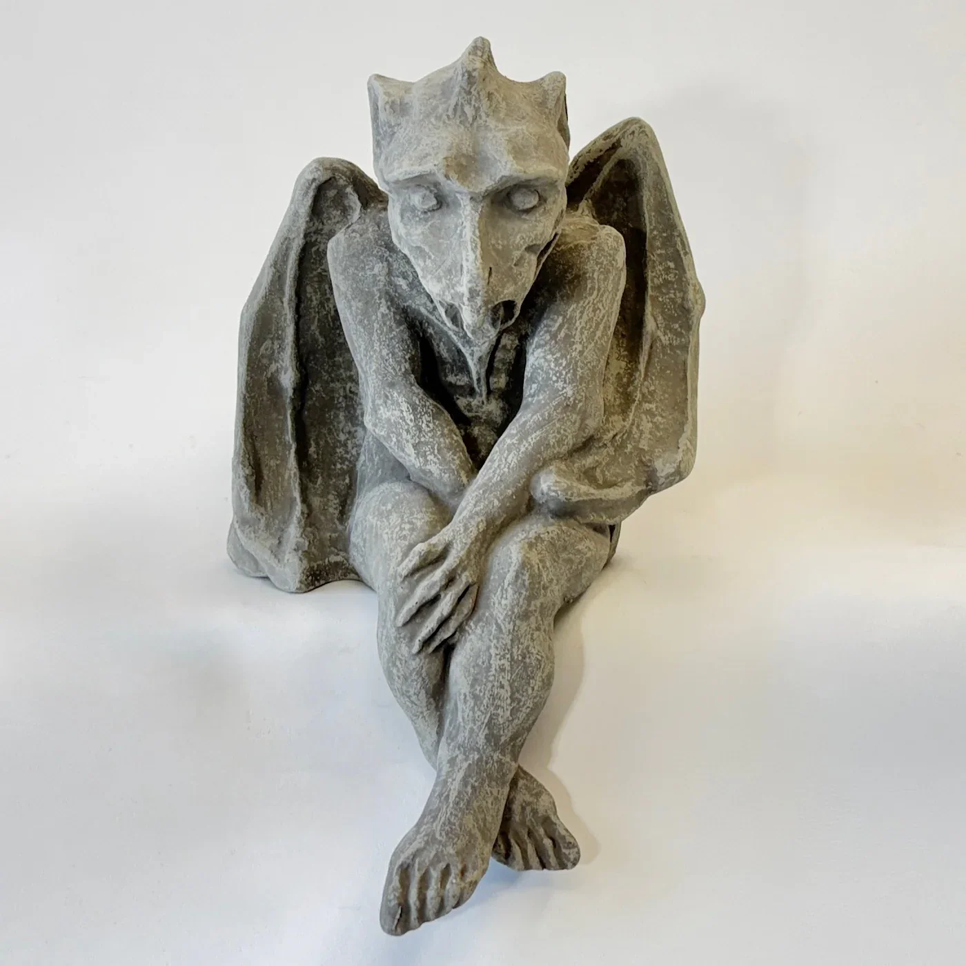 Dragon Gargoyle Ledgebound Guardian Statue 12"