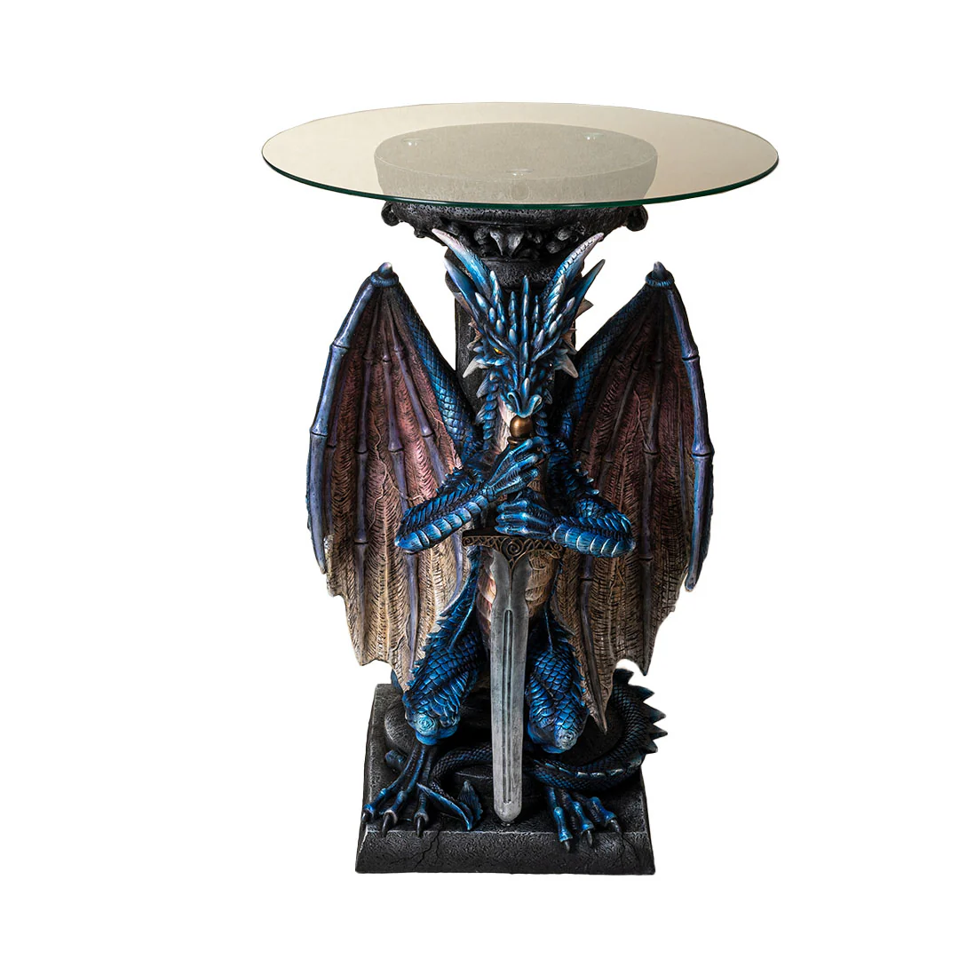 Dragon Guardian Sword Table or Pedestal 33" High