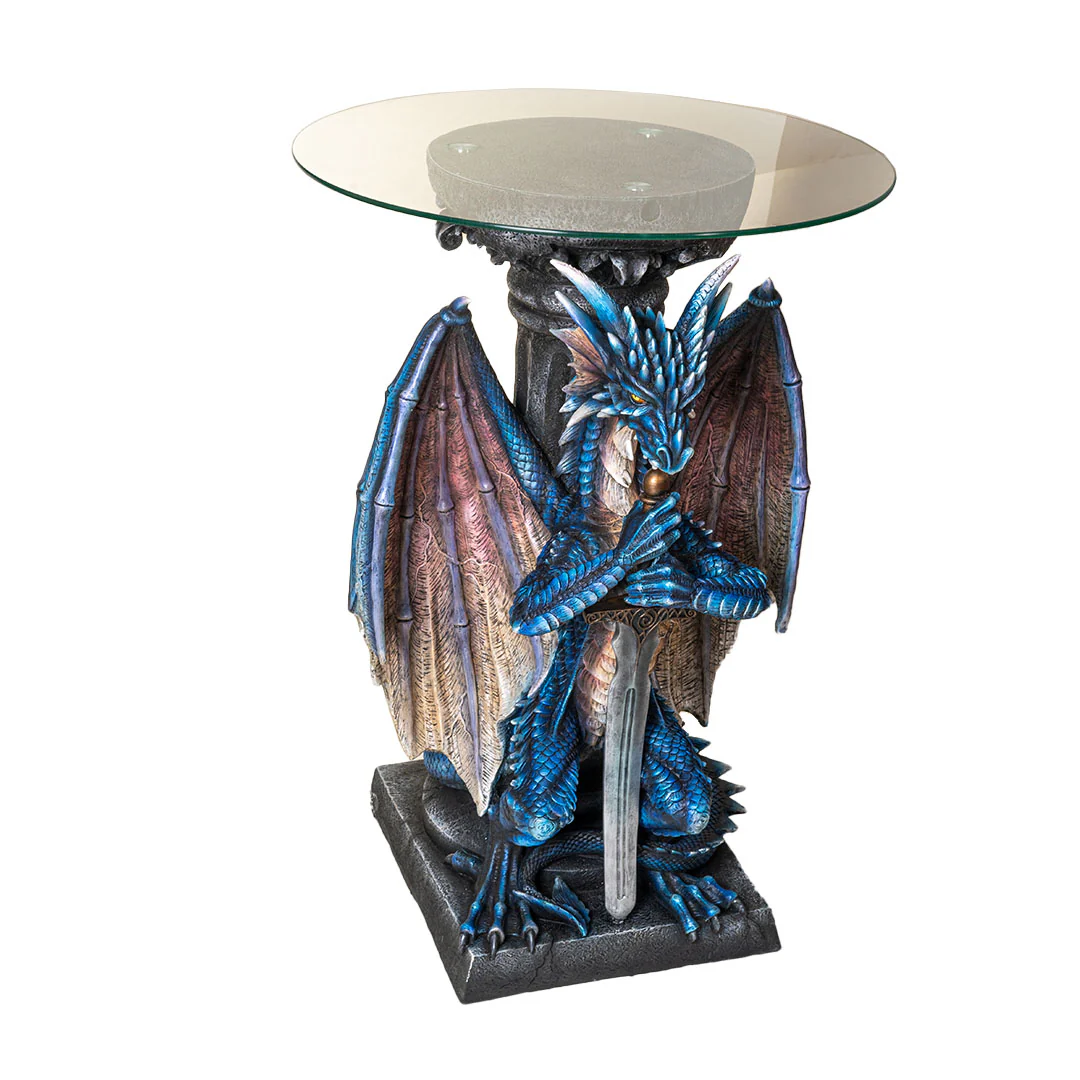 Dragon Guardian Sword Table or Pedestal 33" High - Image 5