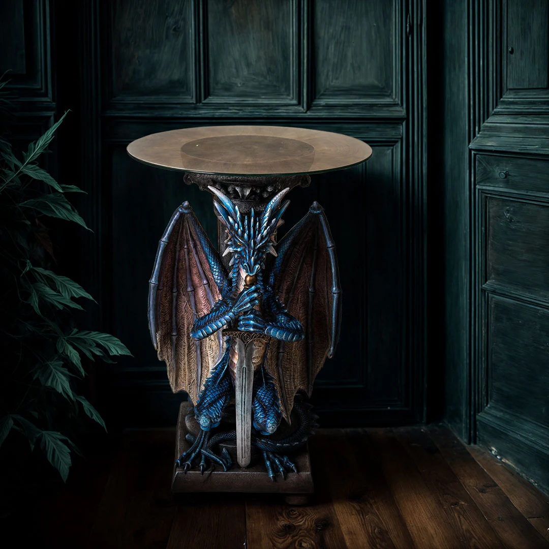 Dragon Guardian Sword Table or Pedestal 33" High - Image 6