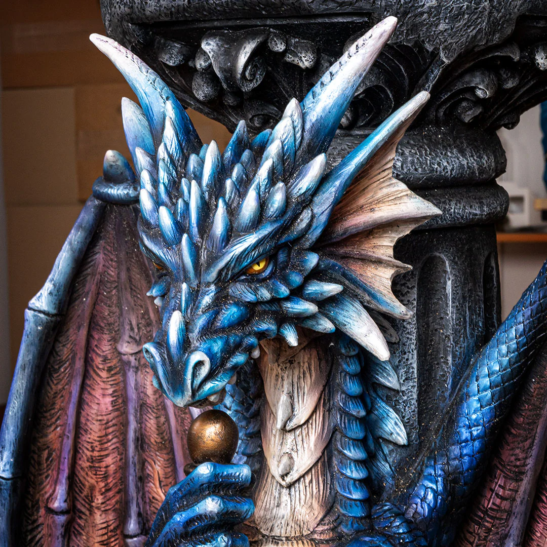 Dragon Guardian Sword Table or Pedestal 33" High - Image 7