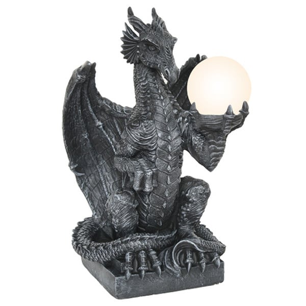 Dragon Lamp Sculpture 20" High