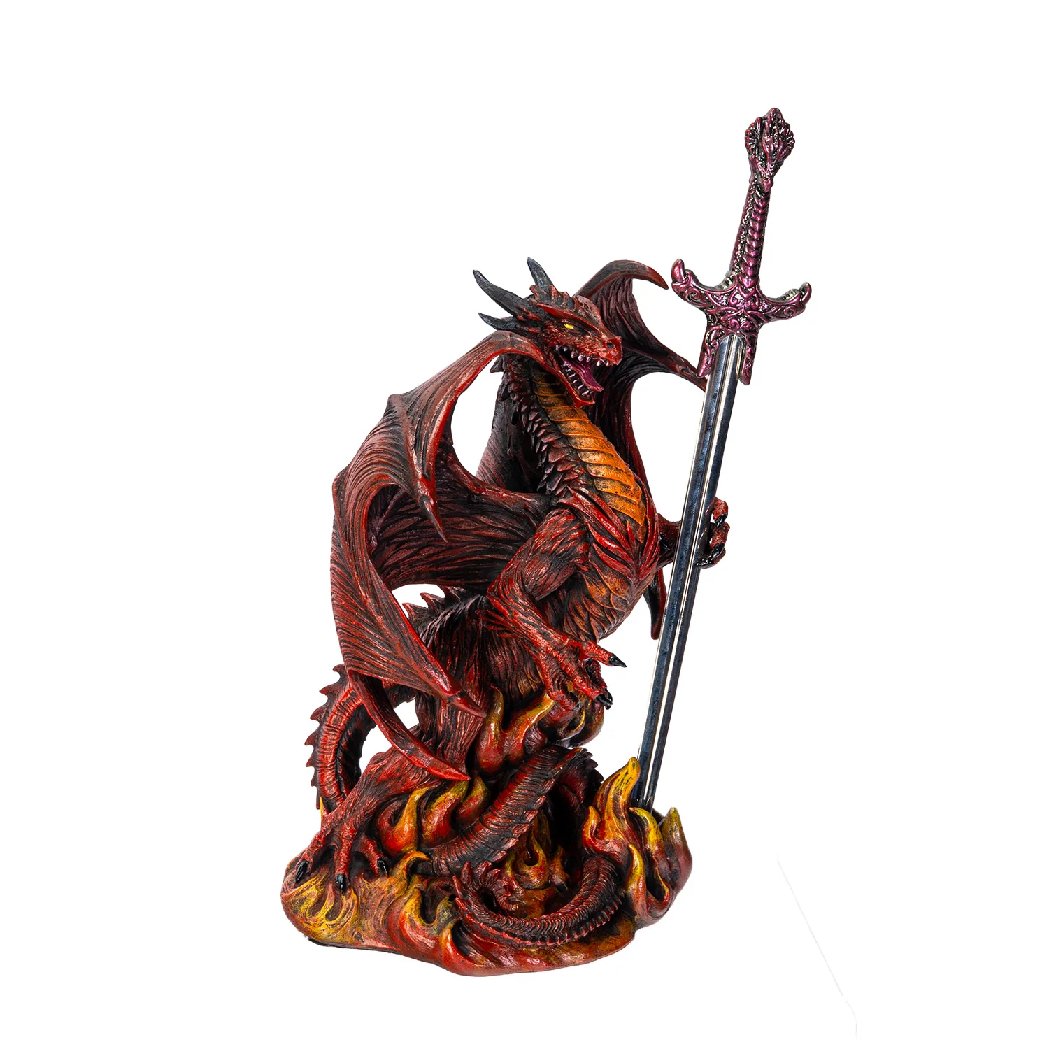 Dragon of the Burning Sword Letter Opener Statue - Image 4