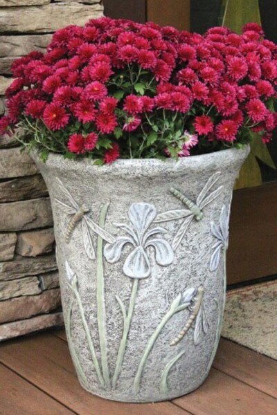 Dragonfly Garden Planter Cement