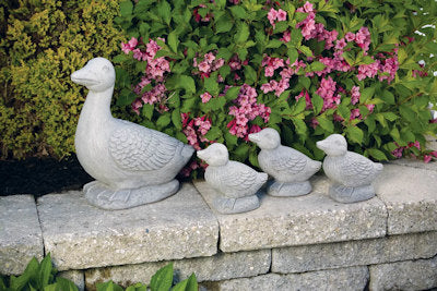 Duck with Ducklings Cement Statue Set of 4 – Made in USA - Image 4