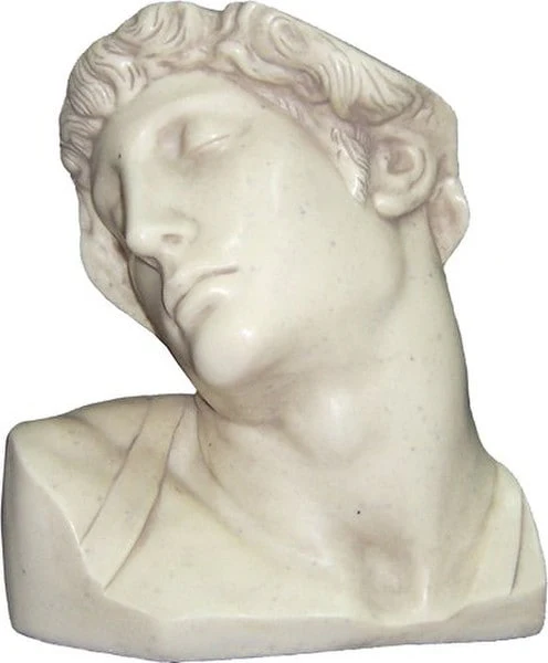Dying Slave Bust - White Marble Finish