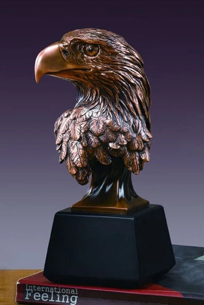 Eagle Head Bust Sculpture 10.5" High