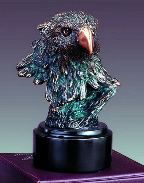 Eagle Head Bust Sculpture 5.5" H Statue