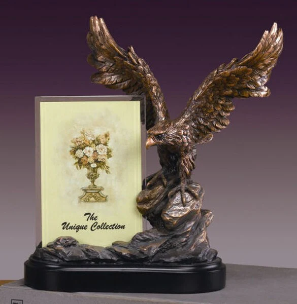 Eagle Tribute Picture Frame Award Sculpture 10" H